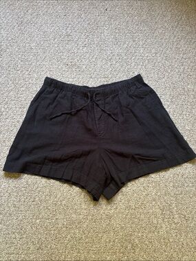 GAP Black High-Waist Drawstring Women's Shorts